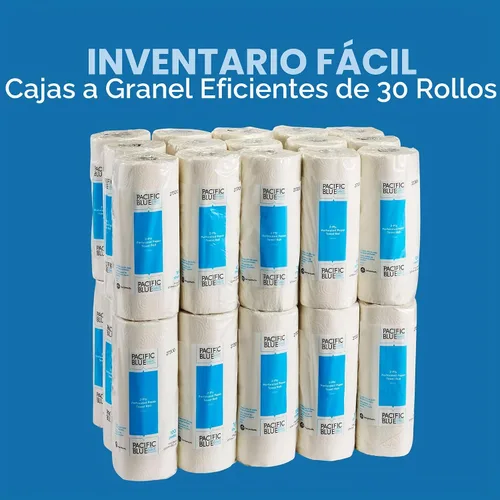 Vista 7 de Georgia-Pacific Pacific Blue Select rollos de toallas de papel perforados de 2 capas de Georgia-Pacific Pro, 100 hojas por rollo, 30 rollos por