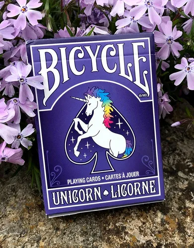 Vista 4 de Bicycle Mazo de Cartas de Unicornio, Índice Estándar, 1 Mazo