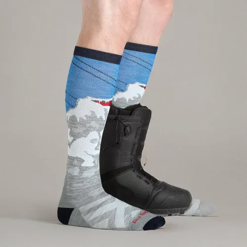 Vista 6 de Darn Tough Heady Yeti OTC - Calcetines de peso medio con cojín para hombre (estilo 8043)