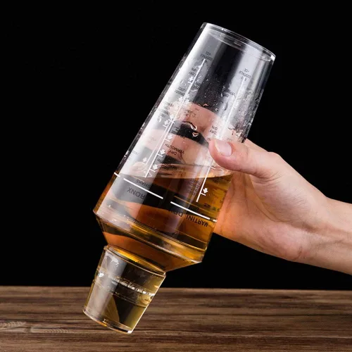 Vista 6 de Vaso de cóctel de plástico, Coctelera con Sc, Agitadores de bebidas, Herramientas de coctelera para licitaciones, Aries con Sc