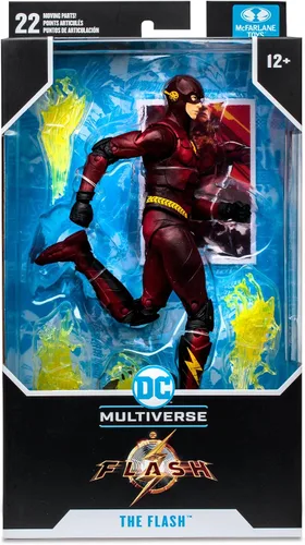 Vista 8 de McFarlane - DC Multiverse - Figura de acción de la película Flash de 7 pulgadas - El disfraz de Batman Flash