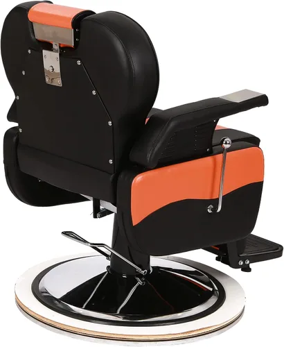 Vista 8 de Winado Silla de peluquería reclinable resistente, giratoria de 360° y altura ajustable y soporta hasta 440 libras, para peluquería y salón