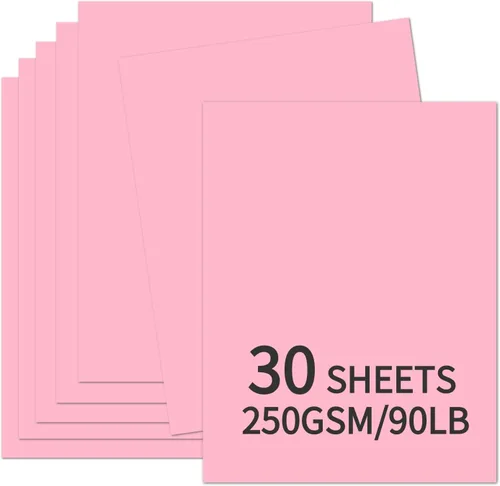 Vista 9 de 30 hojas de cartulina negra de 8.5 x 11 pulgadas, 250 gsm/90 libras, papel de cartulina grueso y suave, perfecto para invitaciones, menús, tarjetas