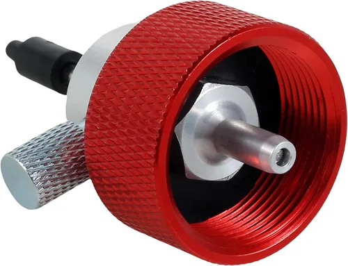 Vista 8 de Adaptador de llenado de propano Airsoft, válvula de conector de tanque de gas verde sin fugas, adaptador de tanque de propano reutilizable