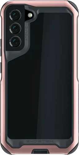 Vista 97 de Ghostek Atomic - Funda delgada para Galaxy Z Flip 4, parte trasera de aramida con parachoques de aluminio rojo, funda protectora de doble capa a