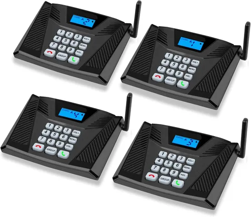 Vista 8 de Intercomunicadores inalámbricos para el hogar actualizado, intercomunicador dúplex completo de 5300 pies manos libres, sistema de intercomunicación