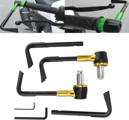 Vista 8 de EVGATSAUTO Protectores de palanca de motocicleta, CNC Freno Delantero Palanca de Guardia de la Motocicleta Handgrip Guard Moto Protector Manillar