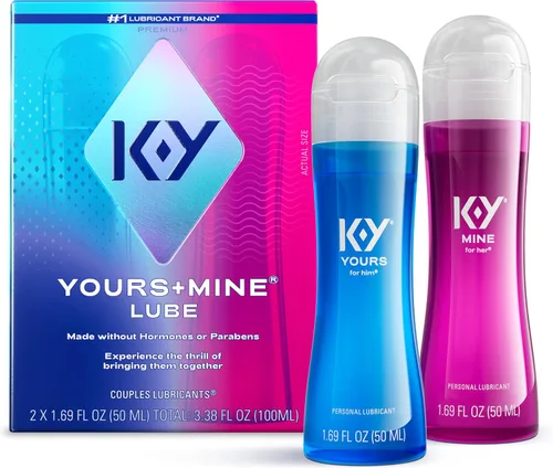 Vista 13 de K-Y Yours + Mine Couples - Lubricante personal, dos lubricantes personales, lubricante a base de agua para mujeres y lubricante a base de glicerina