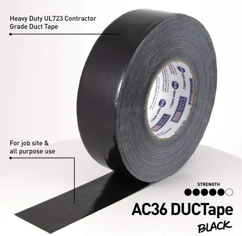 Vista 6 de IPG Heavy Duty AC36 DUCTape 1.88" x 60 yardas, plata (rollo individual)