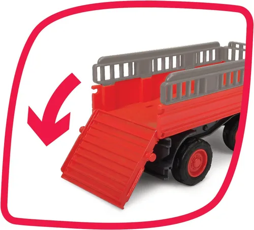 Vista 7 de Dickie Toys 204115002 ABC Massey Ferguson Remolque de animales