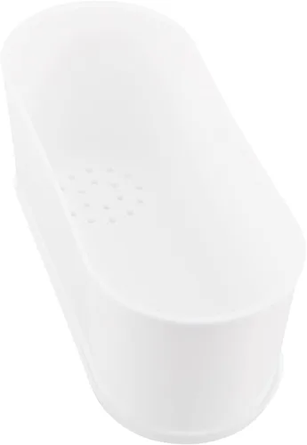 Vista 5 de MUKCHAP Paquete de 12 macetas rectangulares blancas de 9 x 3.5 x 3.2 pulgadas, maceta rectangular de plástico con bandeja y agujeros de drenaje