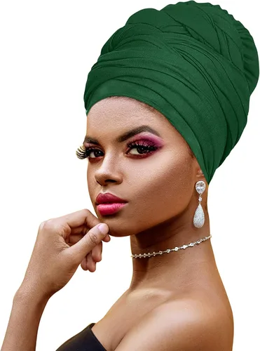 Vista 22 de Ankara - Diadema suave con estampado africano para la cabeza, bufanda para el cabello largo, turbante, corbata, punto africano, envolturas