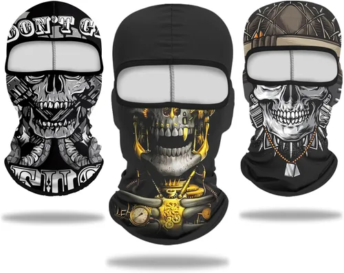 Vista 16 de Pasamontañas Máscara Estampado 3D Máscara de Cara Completa Polaina de Cuello Refrescante Protección Solar Cubierta Facial Máscara Resistente al
