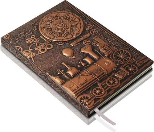 Vista 13 de DND - Cuaderno de diario de mazmorras y dragones, diario de cuero en relieve 3D con papel rayado, accesorios DND, regalos DND para mujeres, hombres