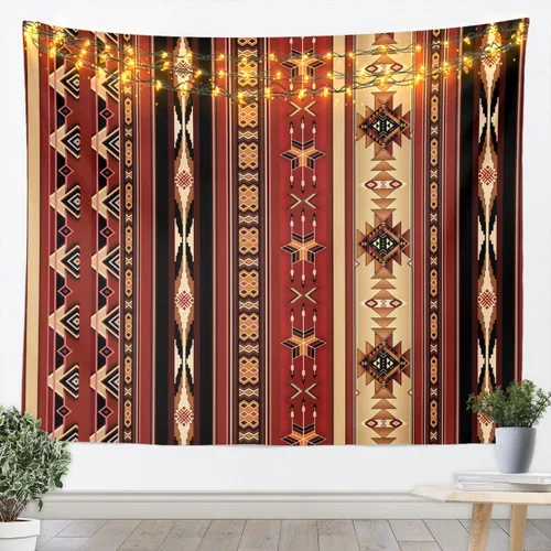 Vista 22 de Tapiz de vaca de las tierras altas, tapices aztecas nativos del suroeste, animales de granja, arte exótico nórdico, atrapasueños, arte de pared