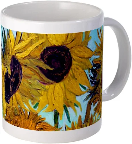 Vista 41 de CafePress Irises By Vincent Van Gogh Taza de café de cerámica de 11 oz (11.0 fl oz)