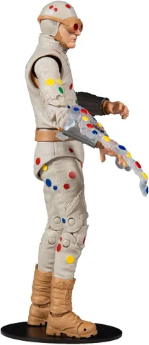 Vista 4 de McFarlane Toys DC Multiverse Polka Dot Man (The Suicide Squad) Figura de acción de 7 pulgadas con pieza de tiburón rey Build-A y accesorios
