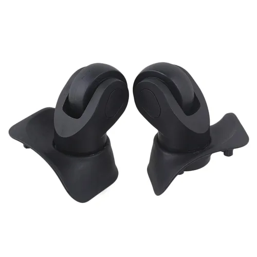 Vista 2 de 2 pares de ruedas de repuesto para equipaje 360 ruedas giratorias para maleta, color negro (W041-2)
