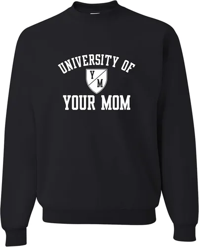 Vista 63 de Go All Out University of Your Mom - Sudadera con cuello redondo para hombre