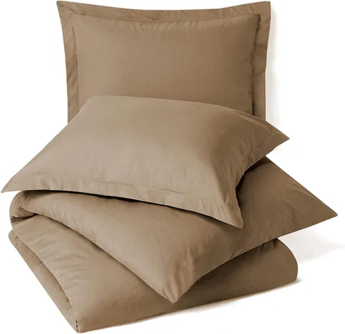 Vista 9 de Juego de cama de 5 piezas, 100% algodón egipcio de 600 hilos, fundas de almohada y sábana bajera con bolsillo extra profundo, ropa de cama suave