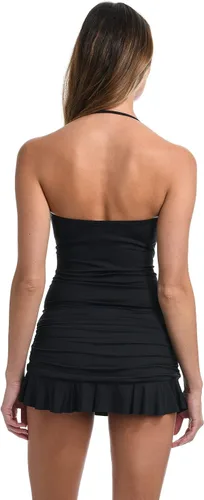 Vista 2 de La Blanca Island Goddess - Traje de baño tankini con parte delantera torcida, Negro, 14