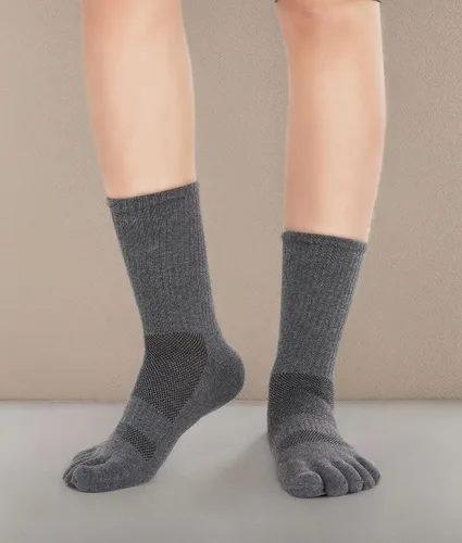 Vista 9 de Calcetines para hombre de 5 dedos de algodón atléticos para correr, paquete de 43