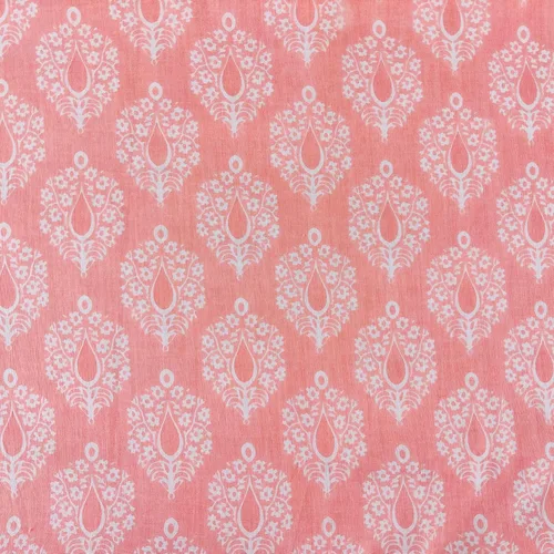 Vista 13 de AVKA Studio Tela de impresión en bloque a mano por yarda - PRECORTADA 1 yarda 42 pulgadas de ancho - Material 100% algodón - Patrón floral azul