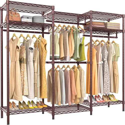Vista 15 de VIPEK V5i Perchero de Ropa Armarios de Dormitorio Organizador de Closet Independiente, Closet Guardarropa Portátil Perchero de Ropa Resistente con 8