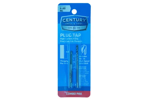 Vista 6 de Century Drill & Tool 95302 Macho de rosca y taladro, 4-40NC