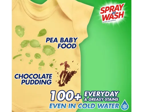 Vista 4 de Spray-N-Wash - Botella de spray con gatillo (22 onzas), removedor de manchas para ropa sucia