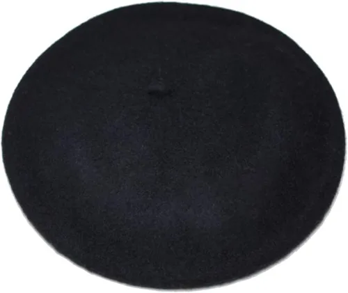 Vista 81 de Boina de lana francesa para mujer, gorra de invierno clásica de color sólido