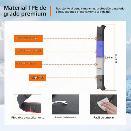 Vista 6 de powoq Deflector de capó compatible con Jeep Wrangler JK 2007-2018