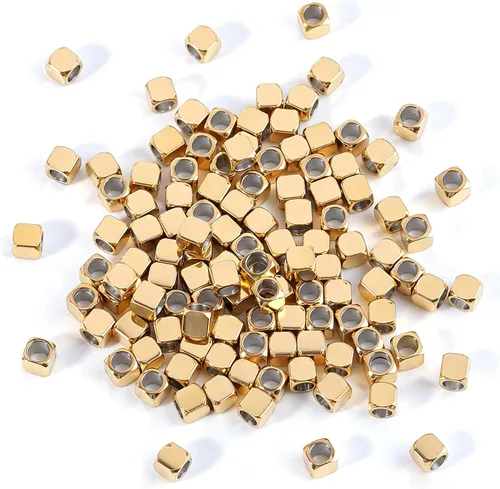 Vista 8 de [2 MM/280 piezas] Cuentas de acero inoxidable negras redondas de metal espaciador a granel para hacer joyas DIY, collar, pulsera Jewelry Beads for