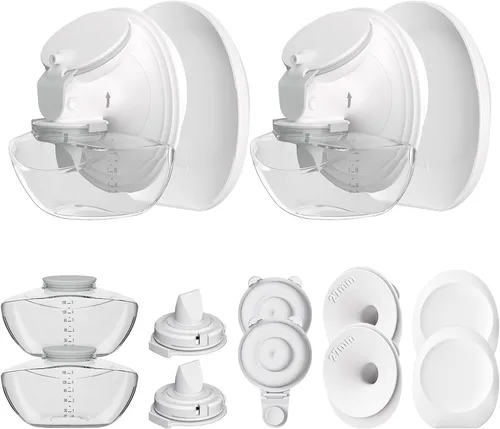 Vista 9 de 4 piezas de insertos de brida de 0.51 pulgadas compatibles con Momcozy M9/M6/M5/V1 Pro/V2 Pro/S12 Pro/S9 Pro, para piezas de repuesto de extractor