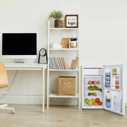 Vista 8 de Magic Chef MCBR350W2 - Refrigerador compacto con descongelación manual, refrigerador pequeño para espacios compactos, 3.5 pies cúbicos, color blanco