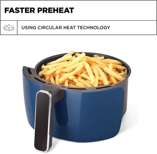Vista 11 de Crux Freidora de aire manual de 3.7 cuartos de galón, precalentamiento más rápido, sin aceite, comida rápida y saludable cocinada uniformemente cada