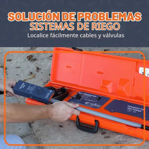 Vista 3 de TEMPO Communications 521A Herramienta Localizadora de Válvulas de Aspersores de Riego Trazador de Cables de Riego, Localizador de Cables