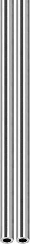 Vista 10 de DTGN Tubo de acero inoxidable 304 de 0.118 in x 0.008 in x 9.843 in (ODxWall TxL) - Paquete de 2 - Bueno para equipos de maquinaria - Tubería