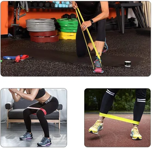 Vista 8 de Resistance Bands Set, Workout Bands with Handles, 5 Levels Surtido