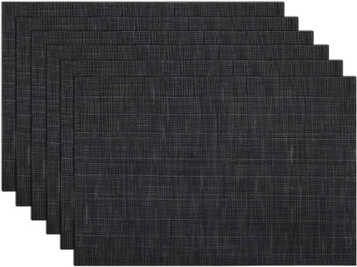 Vista 34 de SHACOS - Caminos de mesa de vinilo tejido, lavables, para uso en interiores o exteriores, fáciles de limpiar