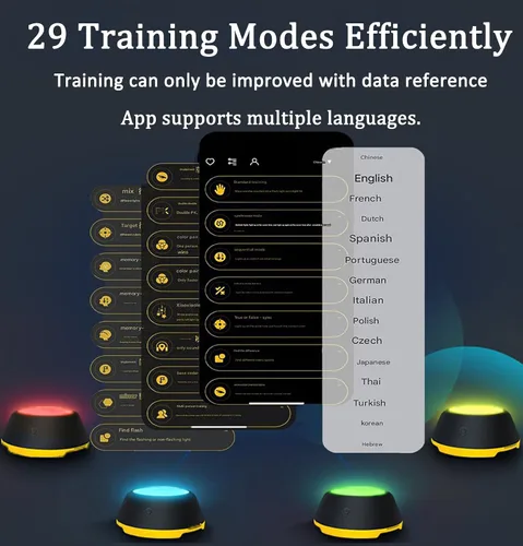 Vista 5 de Las luces de entrenamiento de reacción mejoran la velocidad de reacción y la agilidad, entrenamiento de reacción para Thletes, entrenadores