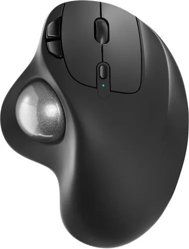 Vista 9 de Nulea Ratón Trackball Inalámbrico M501, Ergonómico Recargable, Control Fácil con el Pulgar, Seguimiento Preciso y Suave, Conexión de 3 Dispositivos