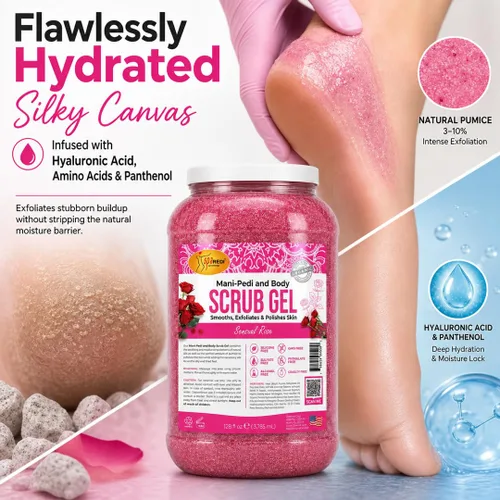 Vista 4 de SPA REDI Gel profesional para exfoliar pies, tratamiento de pedicura de doble acción, transformación de la piel de doble acción para pies más suaves