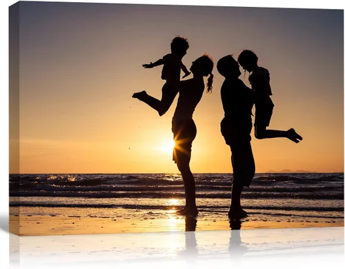 Vista 17 de Impresiones en lienzo personalizadas con tus fotos, imágenes personalizadas sobre lienzo, arte de pared para dormitorio, sala de estar, boda, bebé