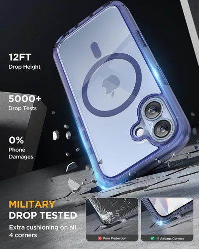 Vista 289 de Miracase Serie de vidrio para iPhone 11 de 6.1 pulgadas, funda protectora de cuerpo completo resistente mejorada con protector de pantalla de vidrio