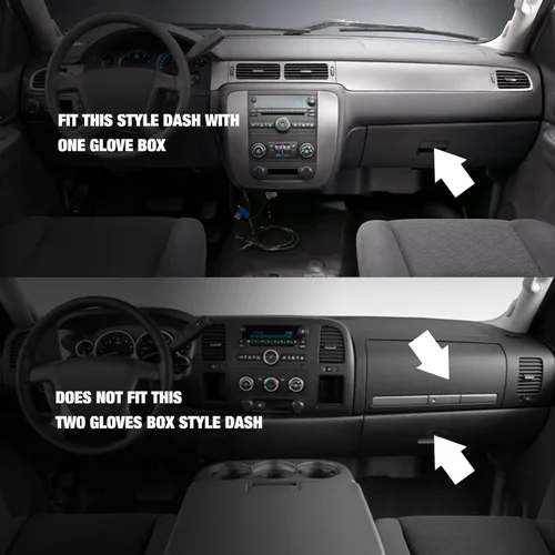 Vista 2 de Alfombrilla para salpicadero de nido de abeja compatible con Chevy Silverado 1999-2006 GMC Sierra 1500/2500/3500 2001-2006 Tahoe Avalanche Suburban