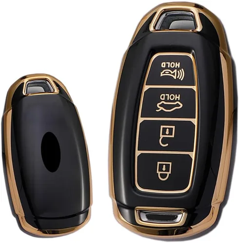 Vista 6 de ontto Funda protectora inteligente para llave de coche de 4 botones para Hyundai