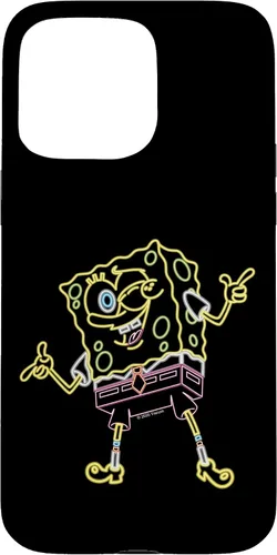 Vista 31 de Spongebob Squarepants Carcasa Neon Line Art para iPhone 17