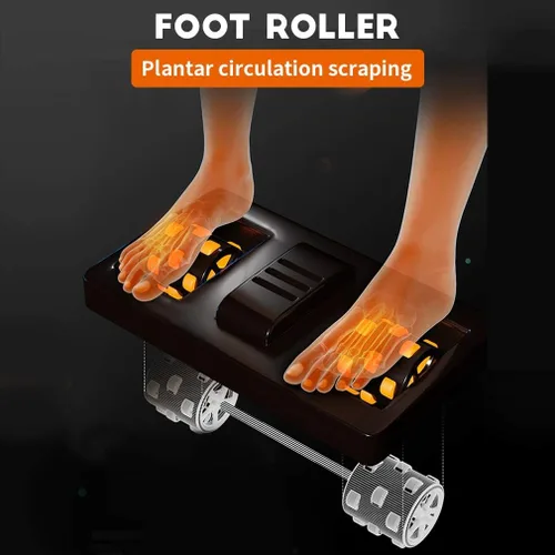 Vista 5 de BestMassage Silla de masaje de gravedad cero, cuerpo completo, silla eléctrica de masaje Shiatsu, reclinable con rodillos de pie, terapia de calor