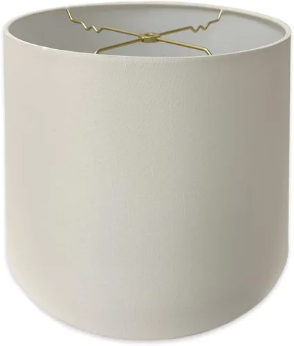 Vista 18 de Royal Designs, Inc. Persiana de tambor poco profundo cónico, HB-606-12BG, beige, 8 x 12 x 8.5